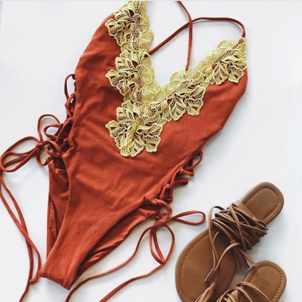 Faux sued blue life one piece.